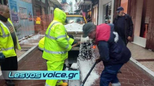 Στο «μάτι» της κακοκαιρίας «Adel» και η Μυτιλήνη | Ισχυρή χαλαζόπτωση στο κέντρο της πόλης | (ΒΙΝΤΕΟ)