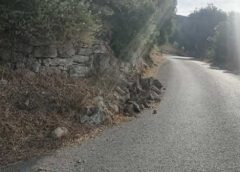 ΑΝΩ ΧΑΛΙΚΑΣ | Λακκούβες και πεσμένοι τοίχοι στον δρόμο πρός τα Αλυφαντά